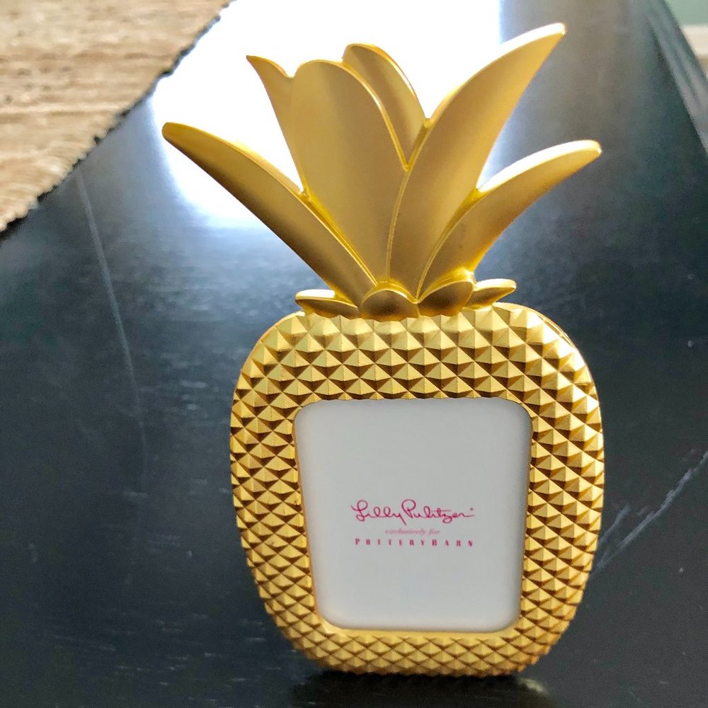 Lilly Pulitzer x Pottery Barn Mini Pineapple frame (Gold) - New